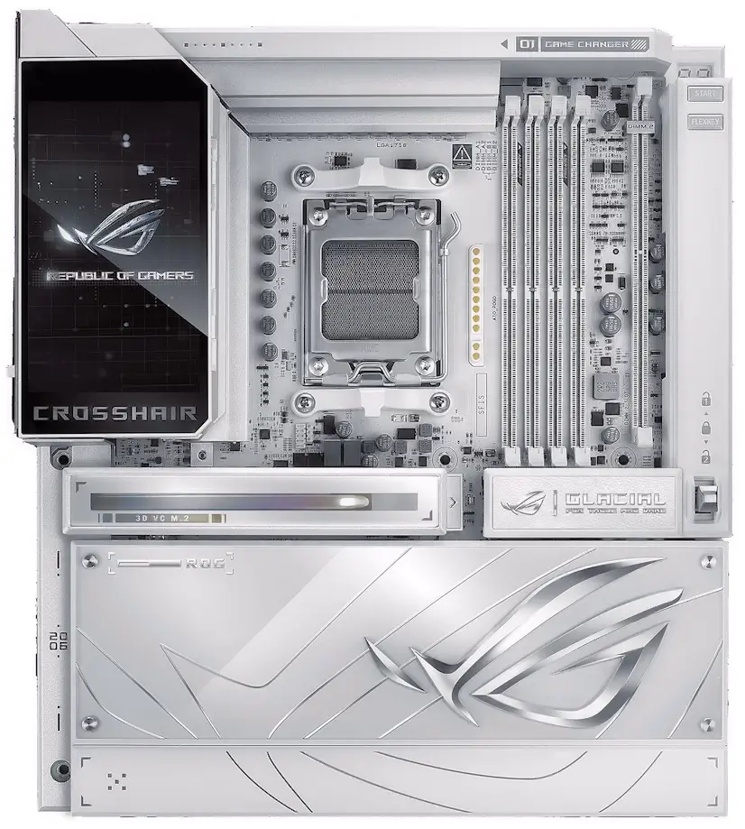 Montaje Placa Base ASUS ROG CROSSHAIR X870E GLACIAL Eurovillas Eurovillas PC - Montaje Placa Base ASUS ROG CROSSHAIR X870E GLACIAL Eurovillas